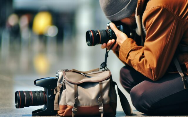 The Reflective Photographer at an Indoor Hub